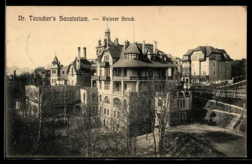 AK Dresden-Weisser Hirsch, Dr. Dr. Teuscher`s Sanatorium