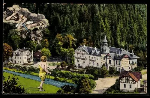 AK Höllental /Frankenwald, Gasthaus König David