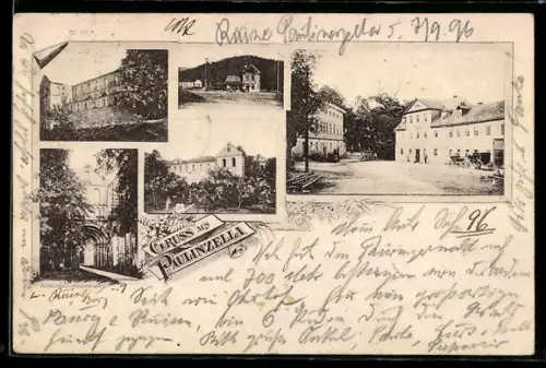 AK Paulinzella, Gasthaus Menger, Bahnhof