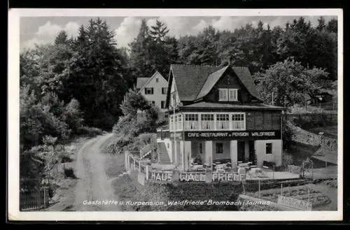 AK Brombach / Taunus, Gasthaus Waldfriede