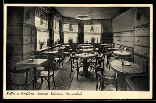 AK Hermeskeil, Cafe u. Konditorei v. Richard Settmann