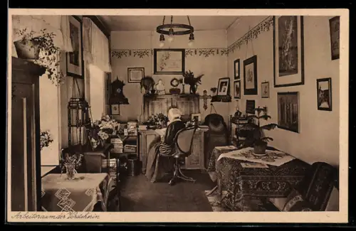 AK Berlin-Prenzlauer Berg, Marthashof, Haushaltungsschule, Schwedterstrasse 37 /40, Arbeitsraum der Vorsteherin