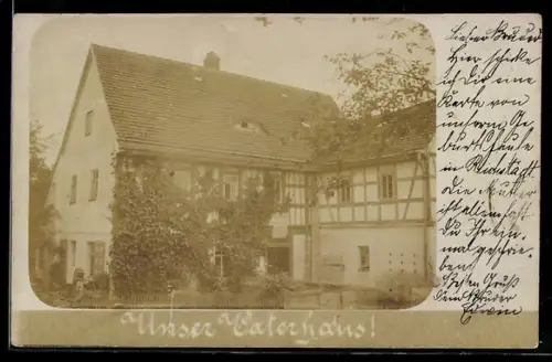 Foto-AK Trebsen, Wohnhaus