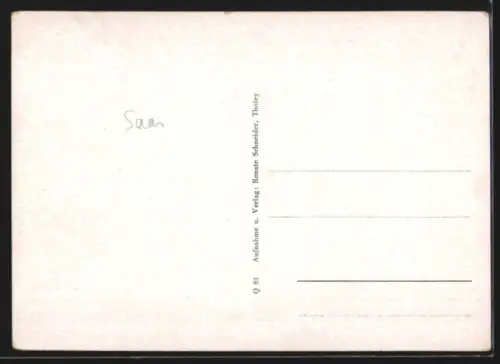 AK Tholey /Saar, Ortsansicht mit Ruine, Heuwagen