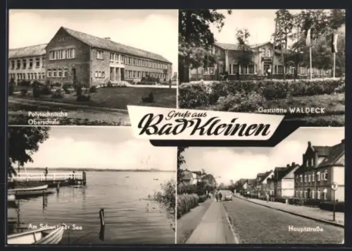 AK Bad Kleinen, Polytechnische Oberschule, Gaststätte Waldeck, Am Schweriner See, Hauptstrasse