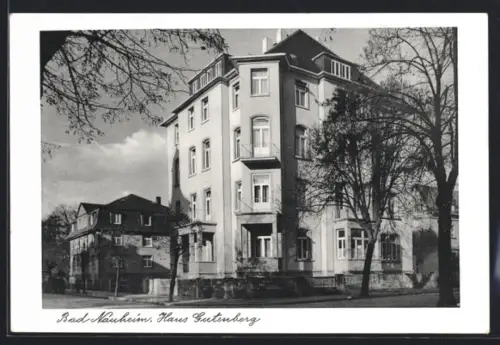 AK Bad Nauheim, Hotel Haus Gutenberg