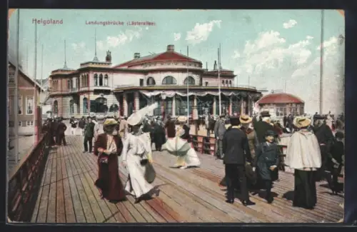 AK Helgoland, Landungsbrücke (Listerallee)