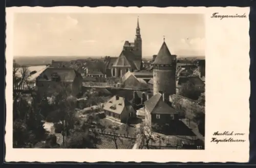 AK Tangermünde, Stadtblick vom Kapitelturm