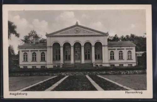 AK Magdeburg, Herrenkrug, Frontansicht