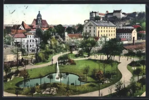 AK Pirna, Friedenspark, Amtsgericht, Schloss Sonnenstein