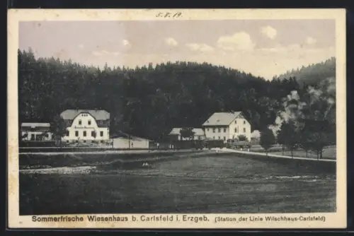 AK Carlsfeld i. Erzgeb., Sommerfrische-Restaurant Wiesenhaus