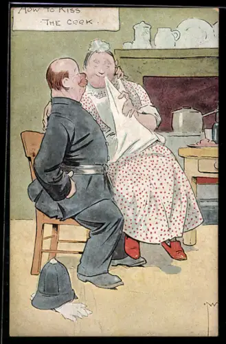 AK How to kiss the cook, Polizei