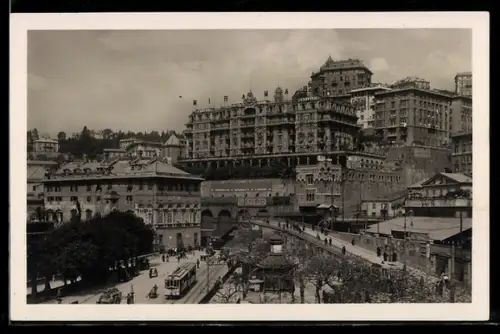 AK Genova, Piazza Principe, Strassenbahn