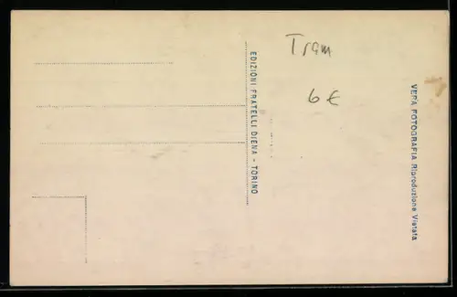 AK Torino, Piazza Castello, Strassenbahn