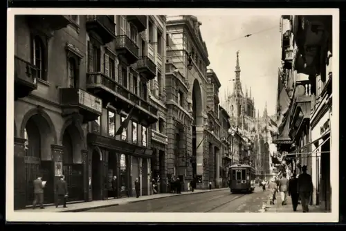 AK Milano, Il Corso, Strassenbahn