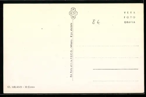 AK Milano, Il Corso, Strassenbahn