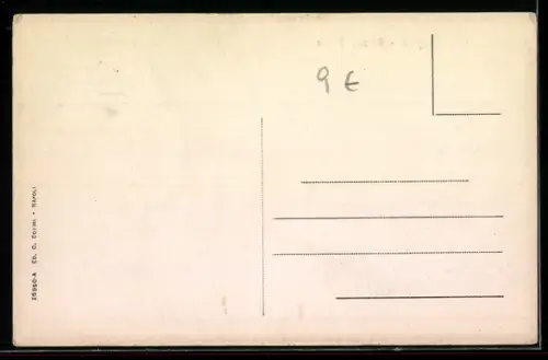 AK Napoli, Piazza Dante, Strassenbahn