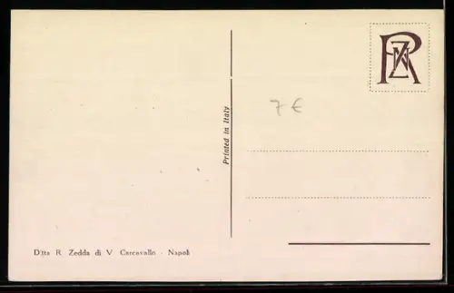 AK Napoli, Piazza Dante, Strassenbahn