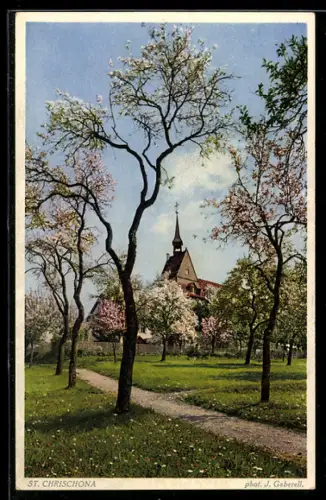 AK St. Chrischona, Weg zur Kirche