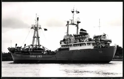 Fotografie Sowjetisches Frachtschiff Kechra aus Tallinn von 1966 in Fahrt für die Saimaa Lines