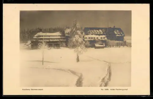 AK Feldberg /Schwarzwald, Hotel Feldbergerhof im Winter