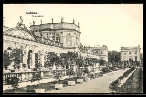 AK Kassel, Orangerie mit Anlagen