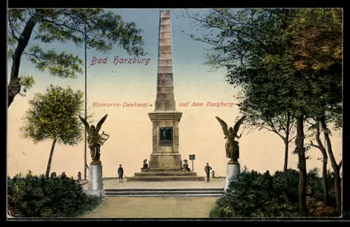 AK Bad Harzburg, Bismarck-Denkmal auf dem Burgberg