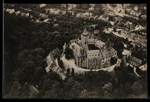 AK Wernigerode, Schloss, Fliegeraufnahme