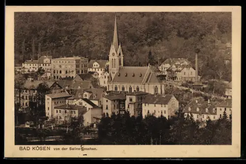 AK Bad Kösen, Ortsansicht von der Saline aus