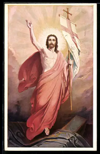 Künstler-AK Die Wiederauferstehung von Jesus Christus