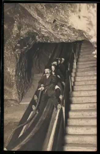 AK Berchtesgaden, Rutschbahn im Salzbergwerk