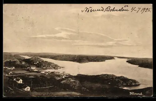 AK Nösund /Bohuslan, Totalansicht aus der Vogelschau