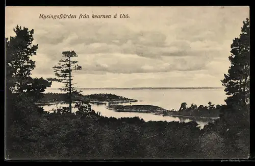 AK Mysingsfjärden, Mysingsfjärden fran kvarnen à Uto