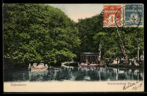 AK Kobenhavn, Frederiksberg Have, Ruderboote