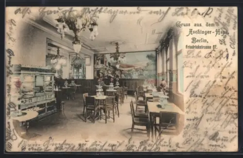 AK Berlin, Restaurant Aschinger-Haus, Friedrichstrasse 97