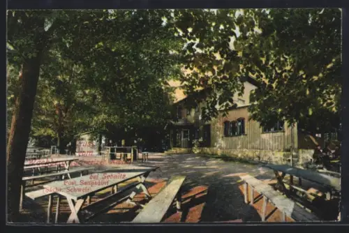 AK Sebnitz /Saupsdorf, Gasthaus Wachberg Schweizer Krone