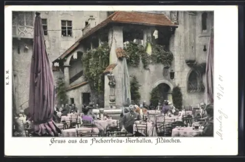 AK München, Gasthaus Pschorrbräu-Bierhallen
