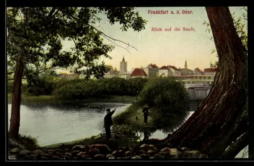AK Frankfurt a. d. Oder, Blick auf die Stadt