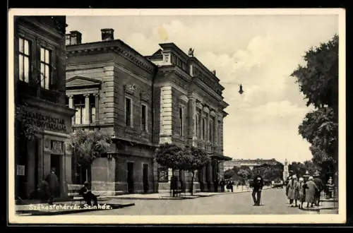 AK Szekesfehervar, Szinhaz, Strassenleben