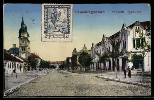 AK Kiskunfélegyházárói, Kossuth Lajos-utca