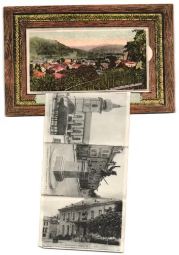 Leporello-AK Remiremont, Monument aux Enfants, L`Eglise, La Gare, L`Hotel de ville