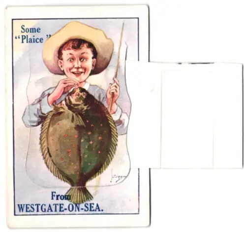 Leporello-AK Westgate-on-Sea, Gardens, Margate Harbour, West Bay, Sea Road, St. Mildred`s Bay