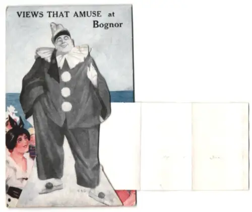 Leporello-AK Bognor, The Pier, Promenade West and High Street