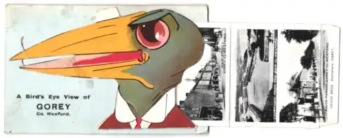 Leporello-AK Gorey /Co. Wexford, Upper Main Street, Christian Bros. Schools, South Parade