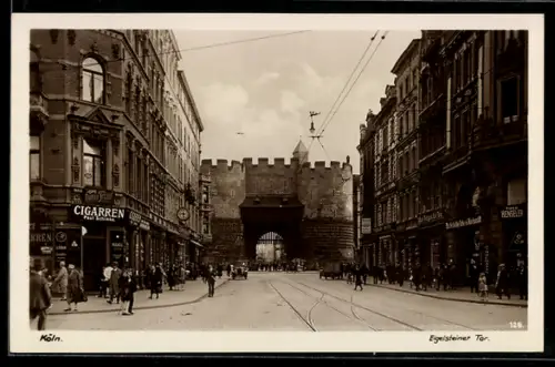 AK Köln, Eigelsteiner Tor, Automobil, Cigarren-Geschäft, Geschäfte, Kinder
