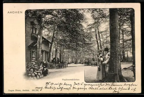 AK Aachen, Gasthaus Paulinerwäldchen