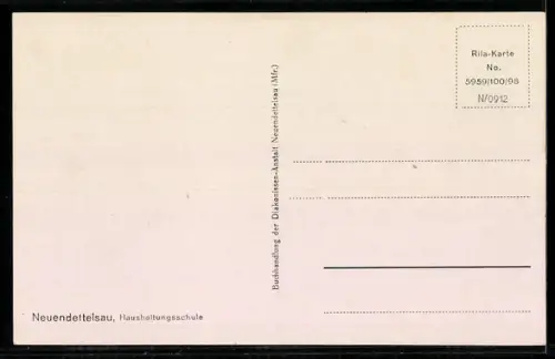 AK Neuendettelsau, Haushaltungsschule