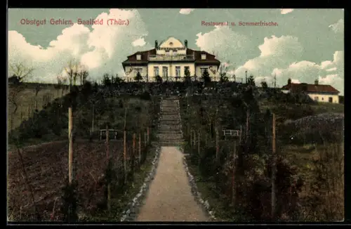 AK Saalfeld, Obstgut Gehlen, Restaurant