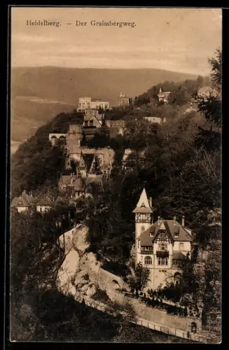 AK Heidelberg, Blick auf den Graimbergweg