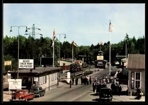 AK Helmstedt, Zonengrenze am Autobahn-Kontrollpunkt